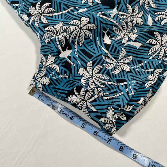 Columbia PFG Mens XL Swim Trunks Board Shorts Palm Tree Fish Tropical Print - Picture 14 of 16